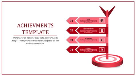 Bullseye Achievement Powerpoint Presentation Template