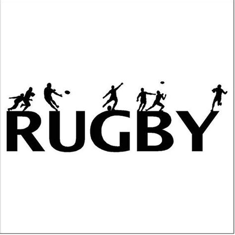Rugby Wall Decal Removable Rugby Wall Sticker Lettering Etsy Rugby