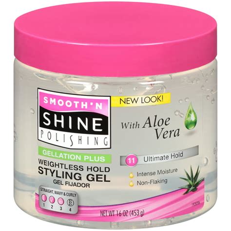 Smooth N Shine Extra Hold Styling Hair Gel With Aloe Vera 16 Ounce