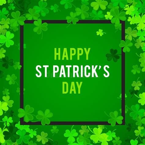 St Patricks Day Background Vector Illustration Stock Vector