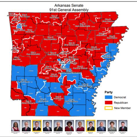 Senate District Maps St General Assembly Arkansas Gis Office