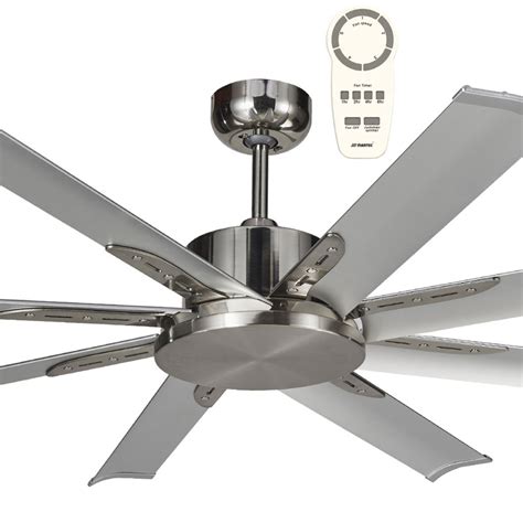 Albatross Ceiling Fan 1650mm 8 Blade Brushed Nickle