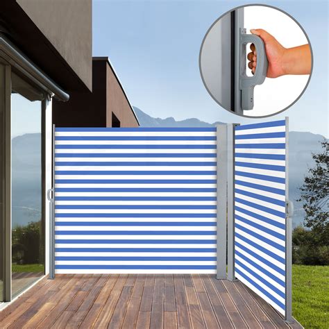 Safe Patio Screen Retractable Side Awning Shade Resisting
