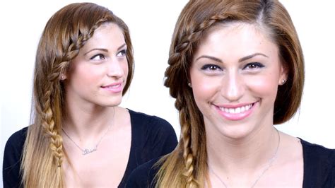 Easy Side Braided Bangs Tutorial Become Gorgeous Youtube