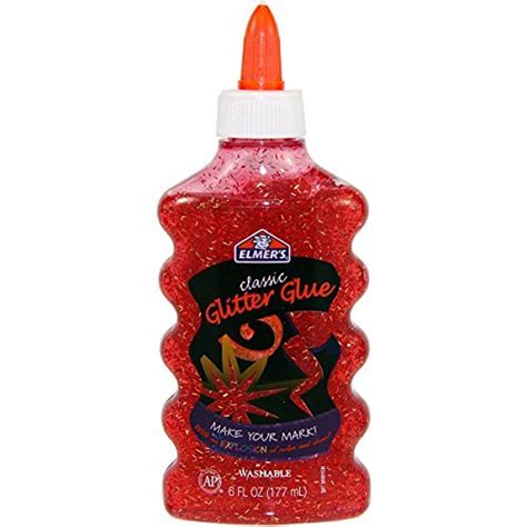 Elmers Glitter Glue 6oz Red By Elmersx Acto