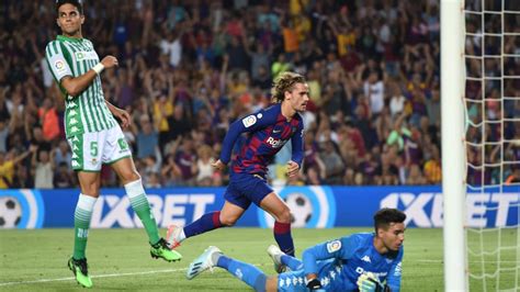 View full match commentary including video barcelona 4, real betis 2. Antoine Griezmann feiert geniale Heimpremiere - 16 ...