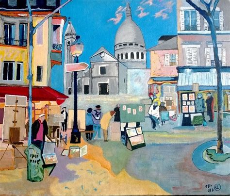 Le Pays De Nice Et Ses Peintres - Les peintres de Montmartre Peinture par Joel Lansel | Artmajeur