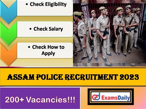 Assam Police Excise Constable Recruitment Out Salary Up To Rs