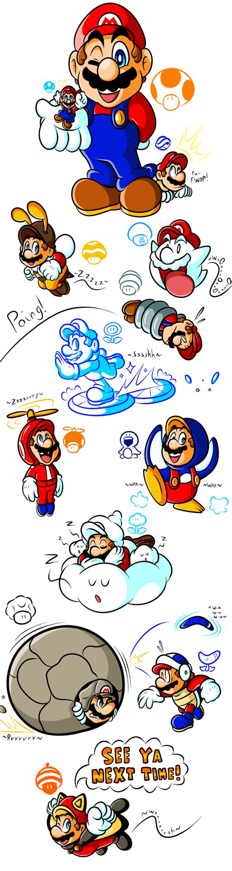 Marios Gallery Of Power Ups 2006 2012 By Jamesmantheregenold On