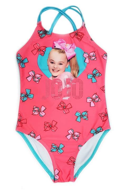 Jojo Siwa Girls 1 Piece Swimsuit With Sequins Walmart Canada