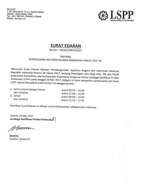 Contoh Surat Edaran Hasil Rapat Rt Nusagates Riset