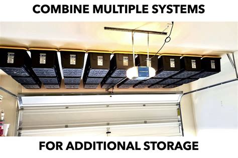 E Z Storage Glide Slide Overhead Garage Storage Rack System 450 Lbs