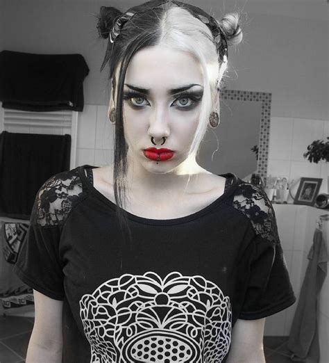 44 Important Ideas Black And White Goth Hairstyles