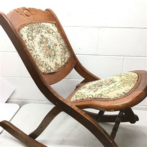 Perfect Antique Rocking Chair With Tapestry Seat How To Make Glider