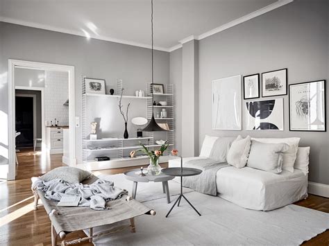 Scandinavian Home Stylish With Light Gray Walls Light Grey Walls