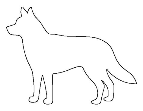 Printable Husky Template Animal Templates Animal Outline Dog Quilts
