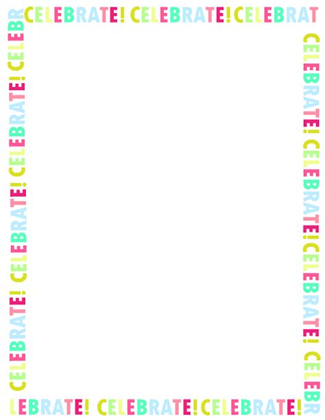 Free Printable Birthday Border Paper Get What You Need For Free