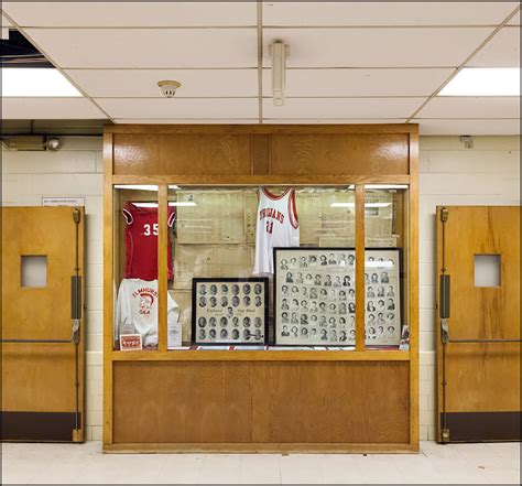 Trophy Case At Elmhurst High School In Fort Wayne Photograph By