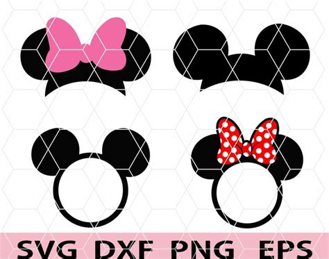 Digital File Disney Dxf Cricut Minnie Svg Mickey Mouse Svg File Vinyl