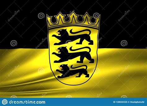 Baden-wuerttemberg Germany Flag Illustration Stock Illustration - Illustration of banner ...