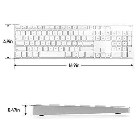 Usb Wired Keyboard For Imac Mac Keyboards With Numeric Keypad Aluminum