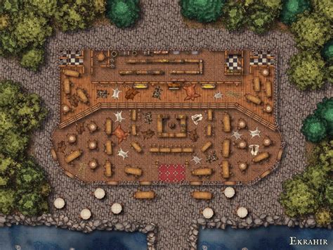 Battlemap 4096x3072 40x30 Strixhaven Bows End Tavern