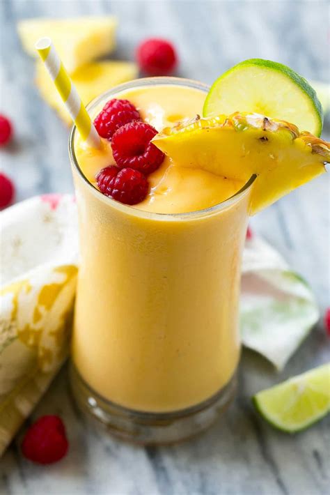 Easy Tropical Protein Smoothie Recipe Healthy Fitness Meals