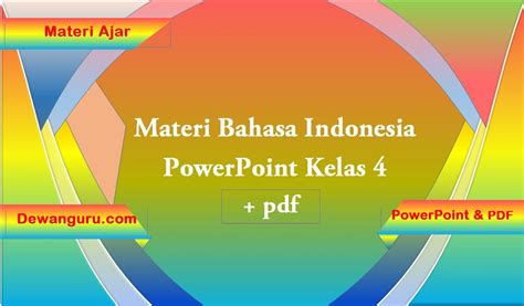 Bank Soal Bahasa Indonesia Kelas 4 Sd Semester 1 - Dunia Sosial