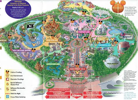 Disneyland Paris Printable Map Disneyland Map Disneyl