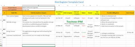 Table of contents, risk register definition | how to use a risk register with free. Risk Register Template Excel Free Download | Project ...