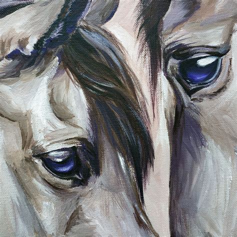 Horse Original Acrylic Painting Wildlife Painting Abstract Horse