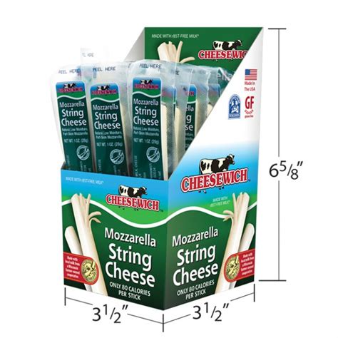 Mozzarella cheese is frequently manufactured using an acid injection process combined with either bulk starter cultures or dvi freeze dried cultures. Mozzarella String Cheese - Cheesewich