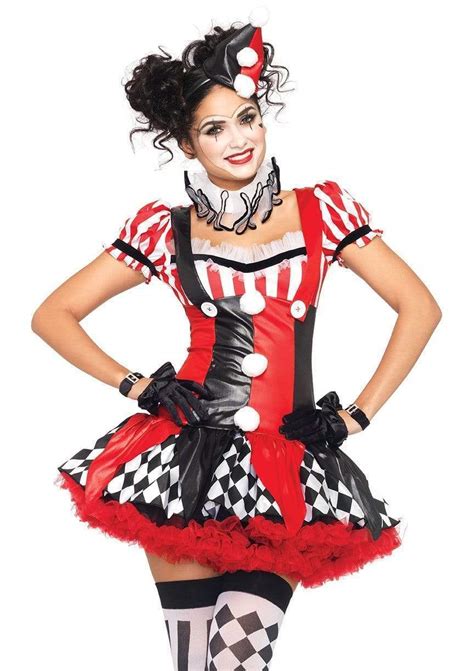 Harlequin Clown Costume Circus Clown Halloween Costumes Leg Avenue