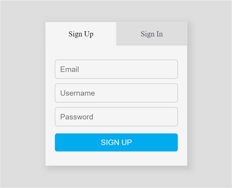 Codingflag Creating Sign Up And Login Form Using Html Css And Javascript