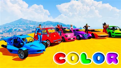 You have the choice ! LEARN COLOR SMALL CARS Fun Little Cars w/ Superheroes for ...