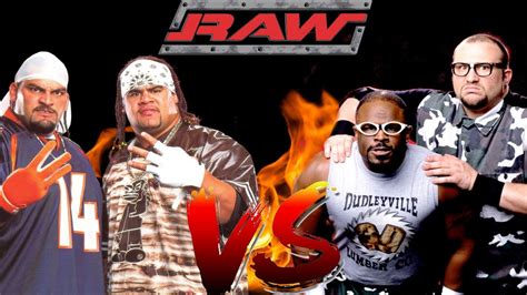 Wwe Raw 2 3 Minute Warning Caws Vs The Dudley Boyz Youtube