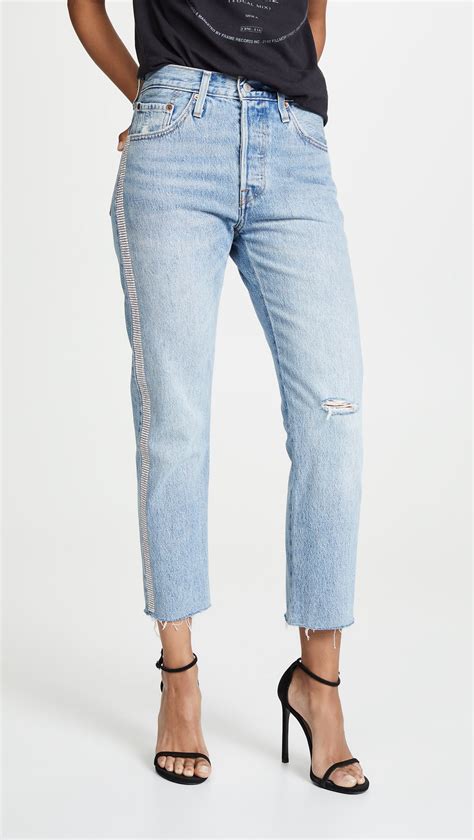 levi s 501 crop jeans cropped jeans denim design women jeans
