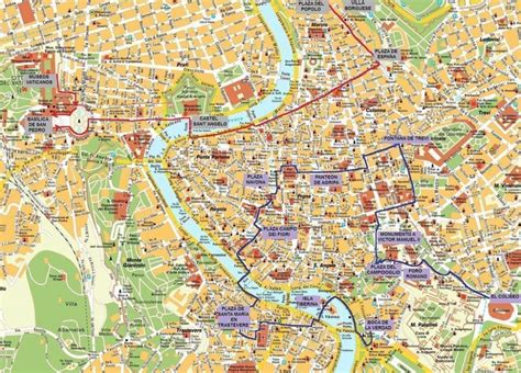 Mapa Turistico De Roma Para Imprimir Viajar Italia Images