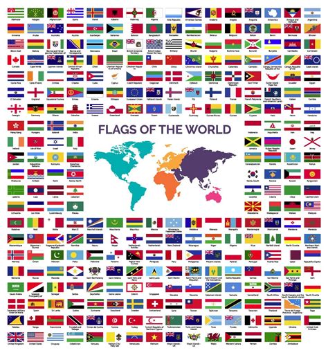 Descarga Vector De Colección De Banderas Del Mundo