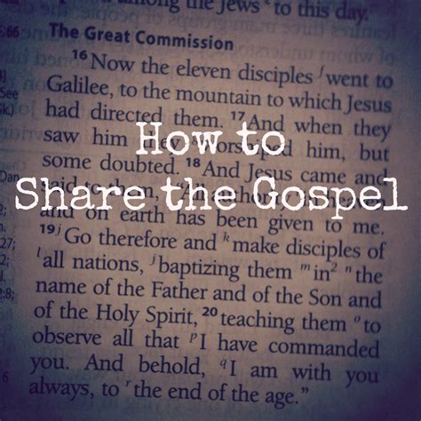 Imperfectly Wonderful World How To Share The Gospel
