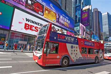 Hop On Hop Off New York Double Decker Bus Tours Pass And Downtown