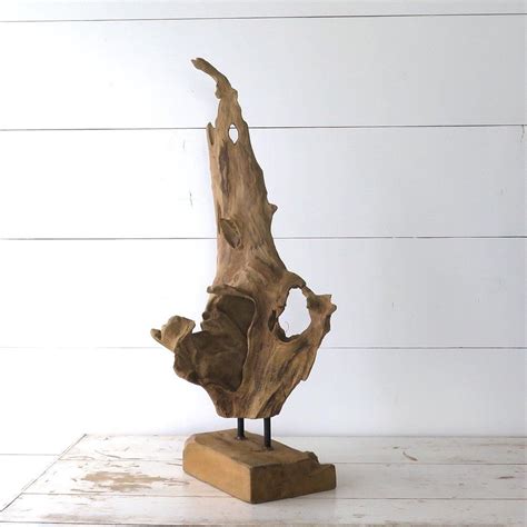 Driftwood Sculpture On Stand Boulderbluestudio Driftwood Furniture