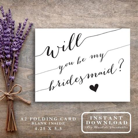 Bridesmaid Proposal Cards Bridesmaid Proposal Card Card From Me
