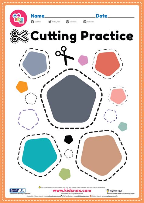 Cutting Practice Pre K Free Printable Pdf For School Kids