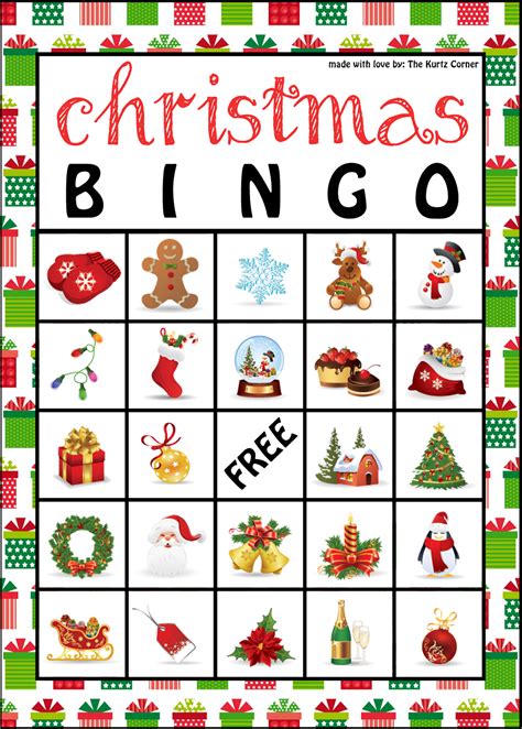 Printable Christmas Bingo Game Happiness Is Homemade Printable
