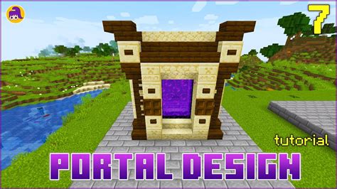 7 Nether Portal Design Ideas Minecraft Tutorial Youtube