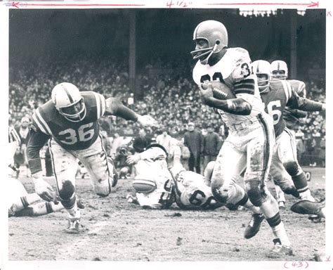 14l 1964 Nfl Legend Jim Brown Cleveland Browns Vs Colts Original Press