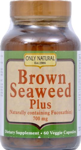 Only Natural Brown Seaweed Plus Dietary Supplement Veggie Capsules