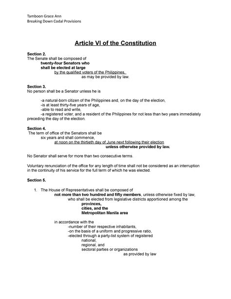 Article Vi Of The Constitution Breaking Down Codal Provisions Article