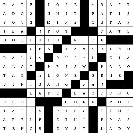 Make a crossword puzzle make a word search from a reading assignment make a word search from a list region of the brain that contains the thalamus, hypothalamus, and epithalamus (located above the brain stem and is enclosed by the cerebral. Philippine Cuisine Crossword Puzzle Answers